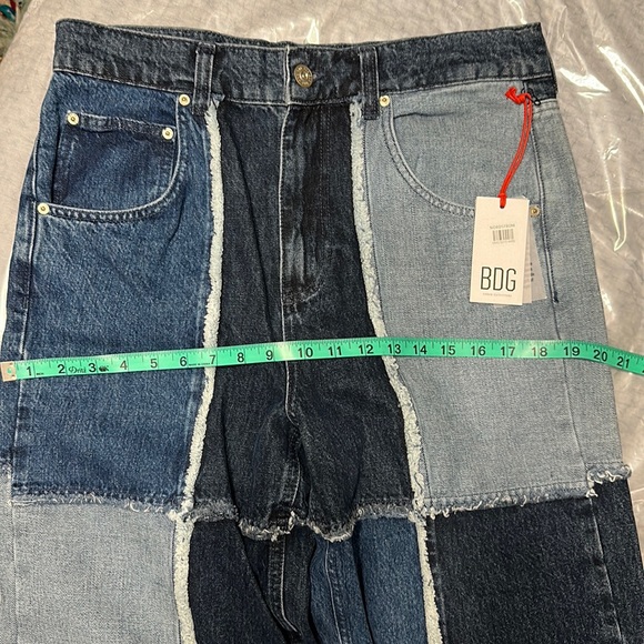 NWT BDG Urban Outfitters Carter Patchwork Loose Fit High Rise Jeans Size 29 - Picture 5 of 16